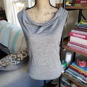 Gray Banana Republic Cowl Neck Sleeveless Top Medium